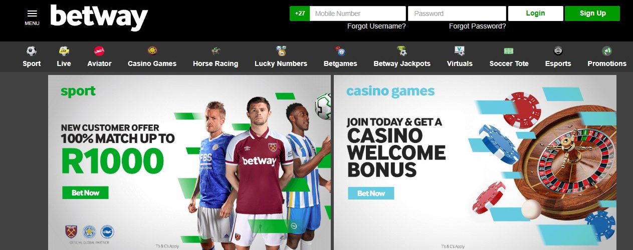 Betway Sign Up Code