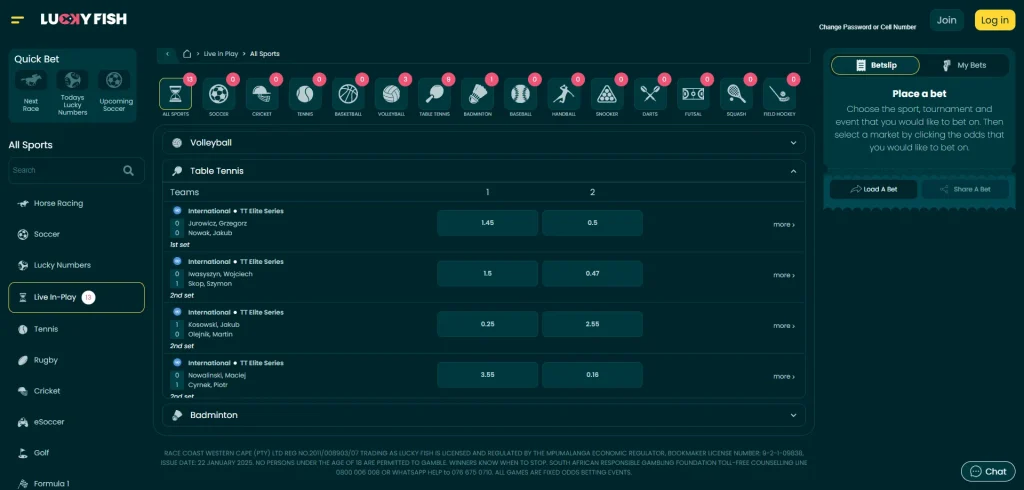 lucky fish sport betting